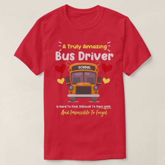 schoolbus dreiver 2 t-shirt (Design voorkant)