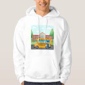 Schoolbus en -chauffeur hoodie (Voorkant)