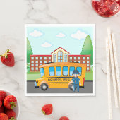 Schoolbus en -chauffeur servet