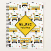 Schoolbus Feest School Maandelijks Planner (Voorkant)