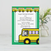 Schoolbus / foto kaart (Staand voorkant)