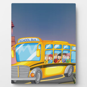 Schoolbus Fotoplaat