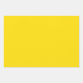 Schoolbus Geel Herfst Herfst Effen Kleur Inpakpapier Vel (Voorkant)