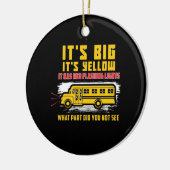 schoolbus het is groot keramisch ornament (Links)