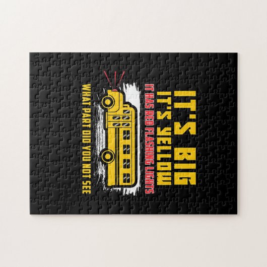 schoolbus het is groot legpuzzel (Horizontaal)