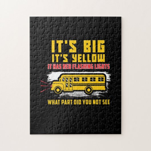schoolbus het is groot legpuzzel (Verticaal)