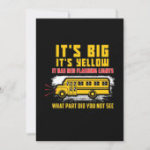 schoolbus het is groot save the date (Voorkant)