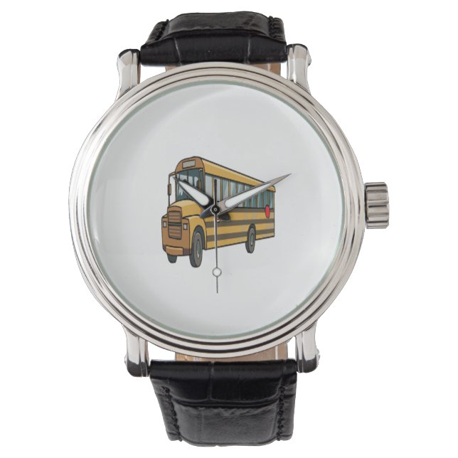 Schoolbus Horloge (Voorkant)