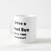 Schoolbus, ik rijd koffiemok (Voorkant links)