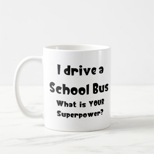 Schoolbus, ik rijd koffiemok (Links)