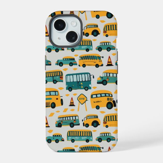 Schoolbus iPhone 15 Case (Achterkant)