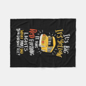Schoolbus is groot en geel fleece deken (Voorkant (Horizontaal))