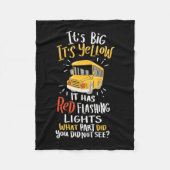 Schoolbus is groot en geel fleece deken (Voorkant)