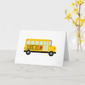 Schoolbus Kaart (Gele Bloem)