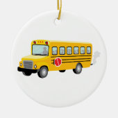 Schoolbus Keramisch Ornament (Voorkant)