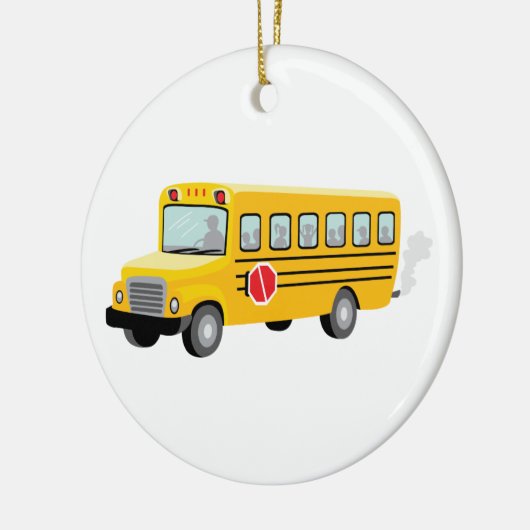 Schoolbus Keramisch Ornament (Links)