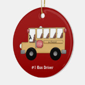Schoolbus () keramisch ornament (Links)