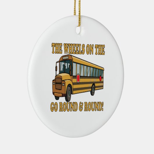 Schoolbus Keramisch Ornament (Rechts)