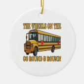 Schoolbus Keramisch Ornament (Voorkant)