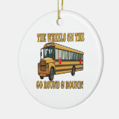 Schoolbus Keramisch Ornament (Links)