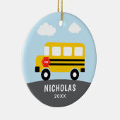 Schoolbus  keramisch ornament (Rechts)