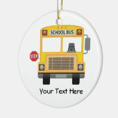  schoolbus keramisch ornament (Links)