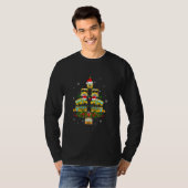 Schoolbus kerstboom Funny Santa Bus-chauffeur T-shirt (Voorkant volledig)