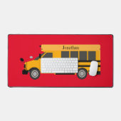 Schoolbus Kinder Decor Desk Mats & Pads (Keyboard & Muis)