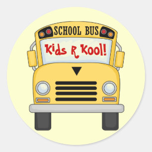 Schoolbus Kinder R Kool Fun Stickers