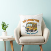 Schoolbus kinderkamer decor-De Wobbly Bus Kussen (Stoel)
