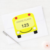 Schoolbus-Label-sticker Vierkante Sticker (Envelop)