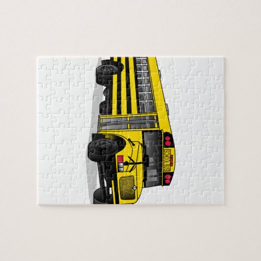 Schoolbus Legpuzzel (Horizontaal)