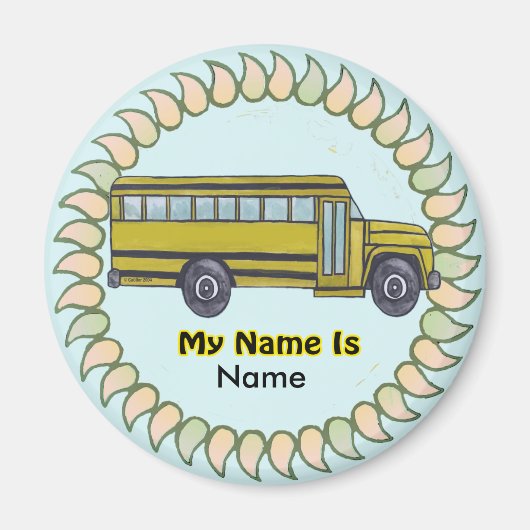 Schoolbus magneet (Voorkant)