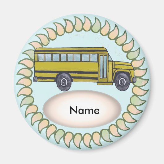 Schoolbus-magneet Magneet (Voorkant)