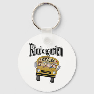 Schoolbus met Kinder Kindergarten Sleutelhanger