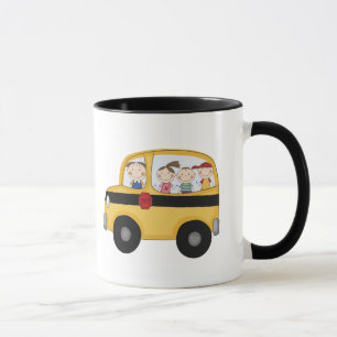 Schoolbus met Kinder T-shirts en cadeaus Mok