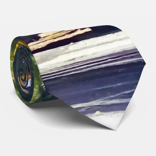 Schoolbus met open deur stropdas (Opgerold)