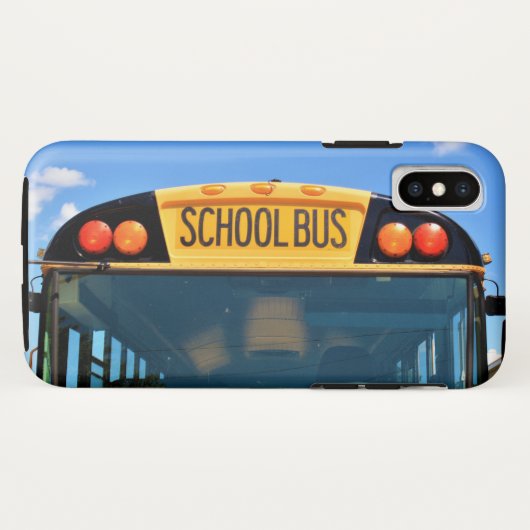 Schoolbus met oranje of rode lichten Case-Mate iPhone case (Achterkant (horizontaal))