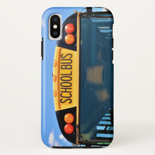 Schoolbus met oranje of rode lichten Case-Mate iPhone case (Achterkant)