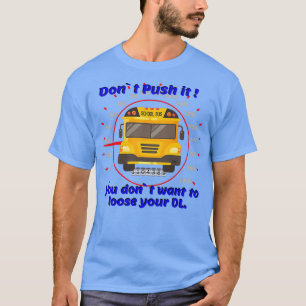Schoolbus met snelheidsmeter t-shirt