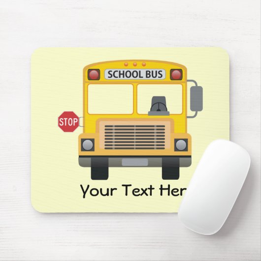  schoolbus muismat (Met muis)