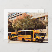 Schoolbus New York Briefkaart (Voorkant / Achterkant)
