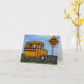 Schoolbus Notitiekaarten van MagsGraphics (Gele Bloem)