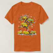 Schoolbus op kerstkerstkerstkerstkerstkerstkerstke t-shirt (Design voorkant)