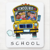 Schoolbus op muismat (Voorkant)