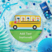 Schoolbus papier Borden Papieren Bordje (Feest)