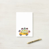 Schoolbus Post-it® Notes (Op bureau)