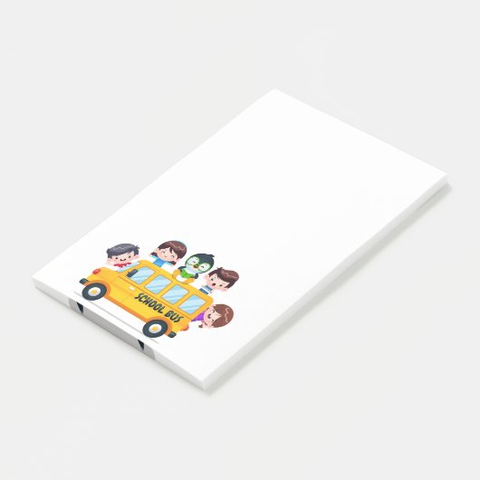 Schoolbus Post-it® Notes (Schuin)