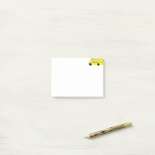 Schoolbus Post-it® Notes (Op bureau)