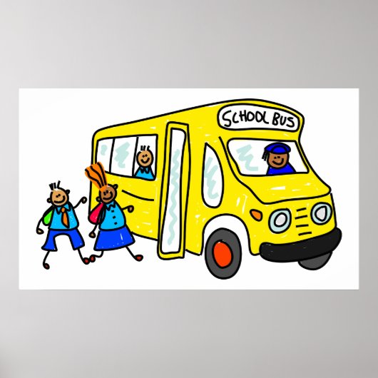 Schoolbus Poster (Voorkant)